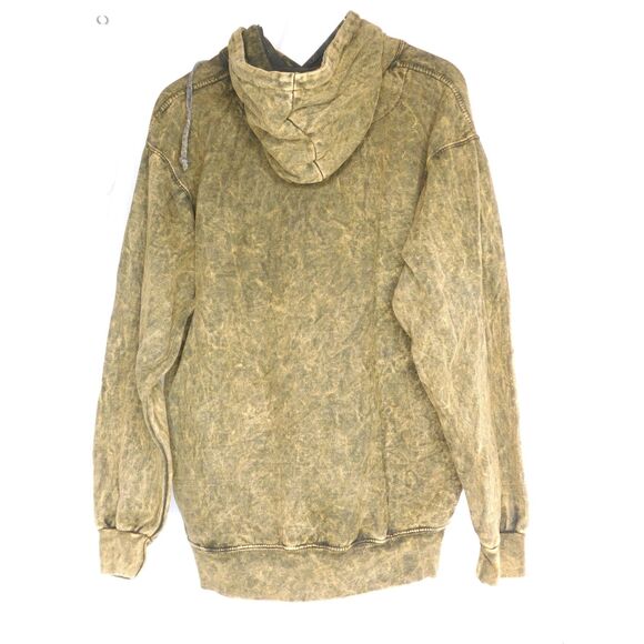 Acid Washed Art Hoodie Sweatshirt Horses in Snow Graphic Artist Persis Weirs - Picture 2 of 7